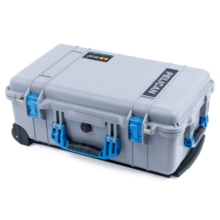 Pelican 1510 Case - Silver & Blue - Empty (Case Only)