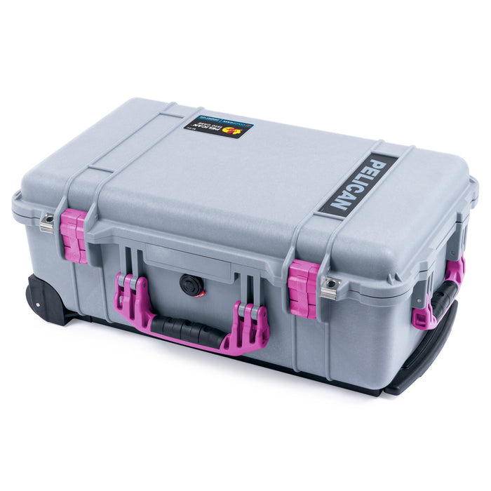 Pelican 1510 Case - Silver & Magenta - Empty (Case Only)
