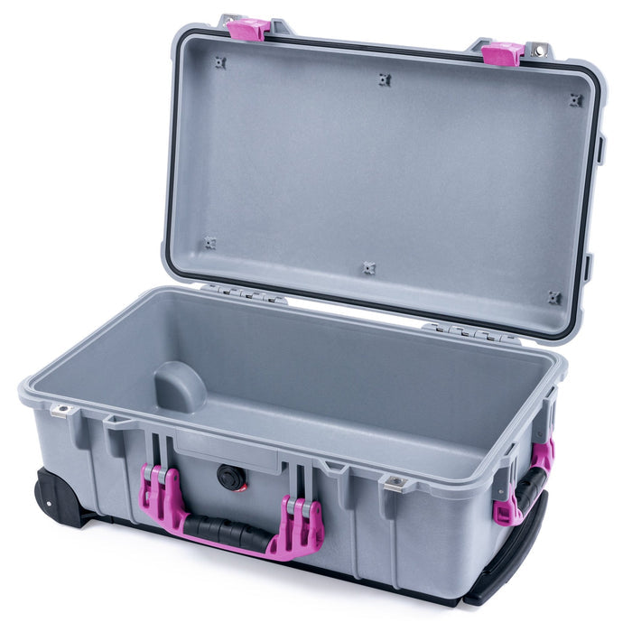 Pelican 1510 Case - Silver & Magenta - Empty (Case Only)