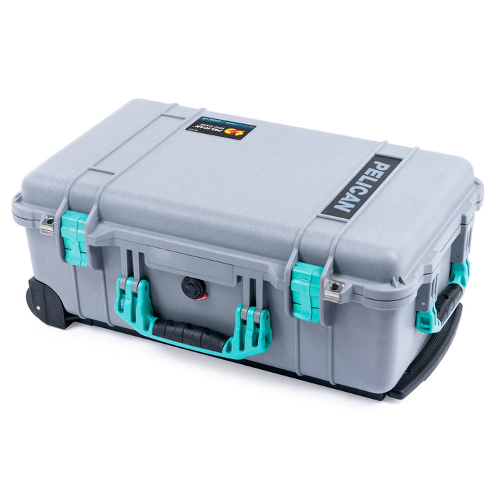 Pelican 1510 Case - Silver & Teal - Empty (Case Only)