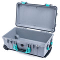 Pelican 1510 Case - Silver & Teal - Empty (Case Only)