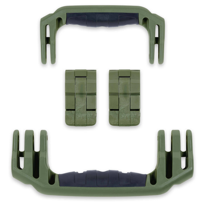 Pelican 1510 Replacement Handles & Latches, OD Green (Set of 2 Handles, 2 Latches) ColorCase