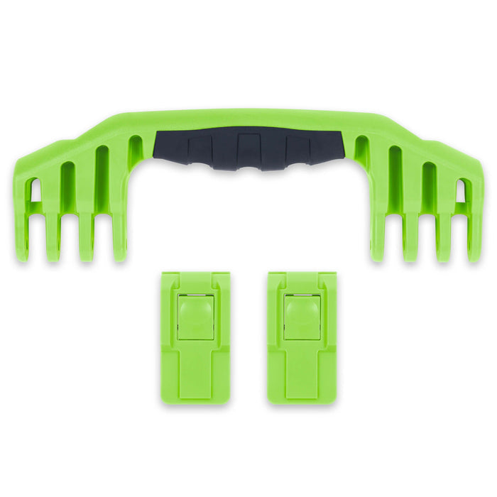 Pelican 1520 Replacement Handle & Latches, Lime Green (Set of 1 Handle, 2 Push-Button Latches) ColorCase