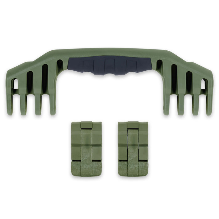 Pelican 1520 Replacement Handle & Latches, OD Green (Set of 1 Handle, 2 Standard Latches) ColorCase