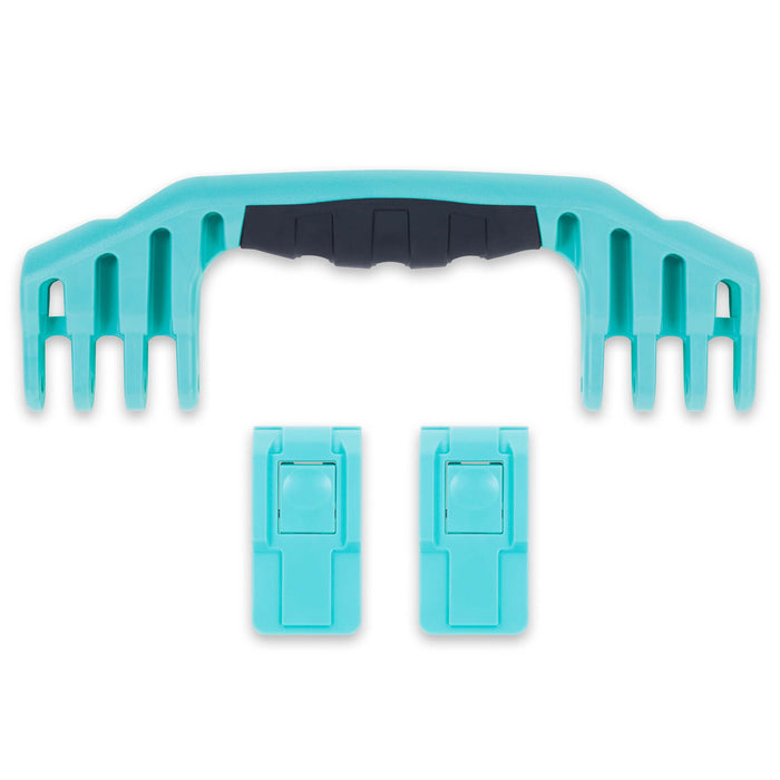 Pelican 1520 Replacement Handle & Latches, Teal (Set of 1 Handle, 2 Push-Button Latches) ColorCase