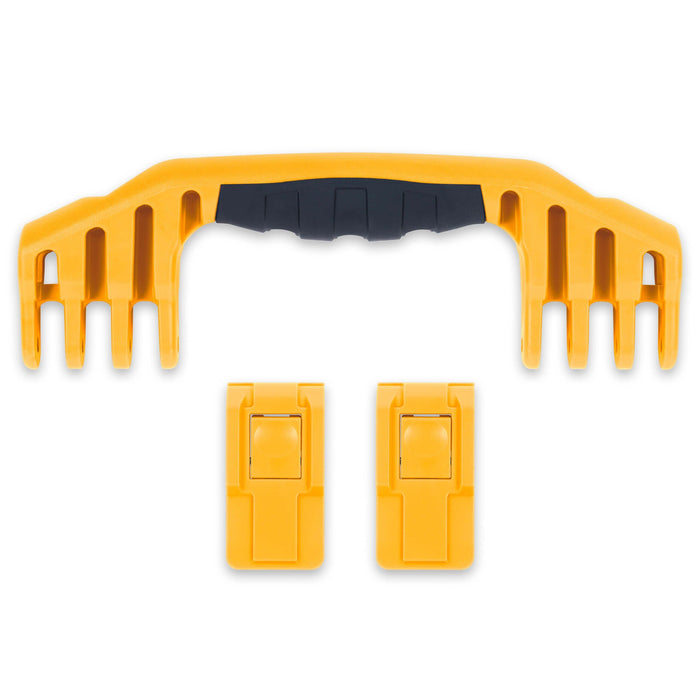 Pelican 1520 Replacement Handle & Latches, Yellow (Set of 1 Handle, 2 Push-Button Latches) ColorCase
