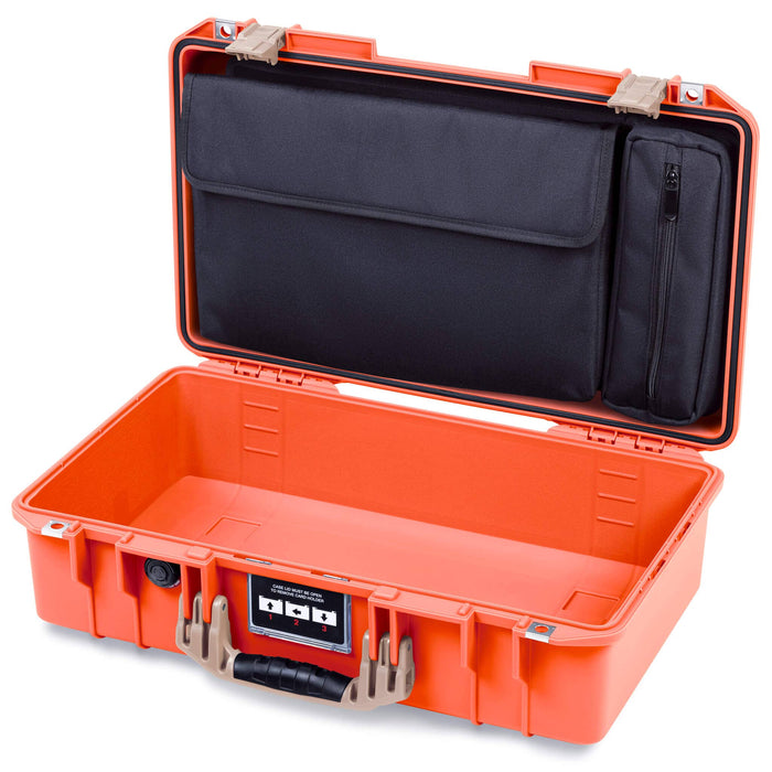 Pelican 1525 Air Case, Orange with Desert Tan Handle & Latches ColorCase