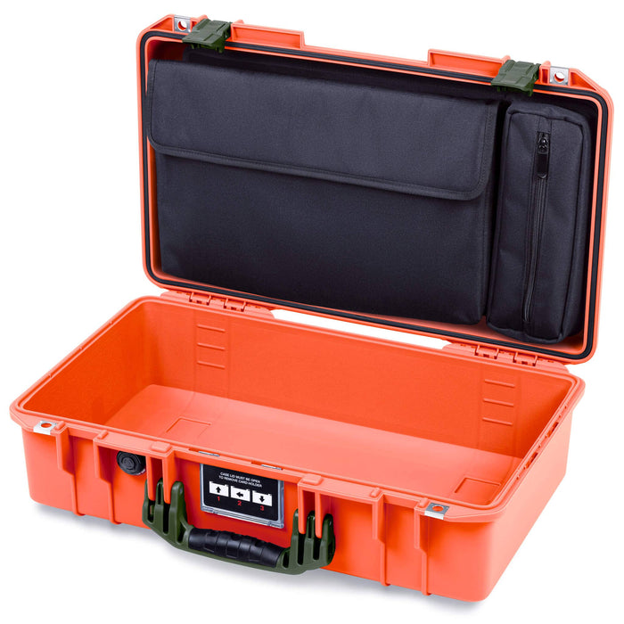 Pelican 1525 Air Case, Orange with OD Green Handle & Latches ColorCase