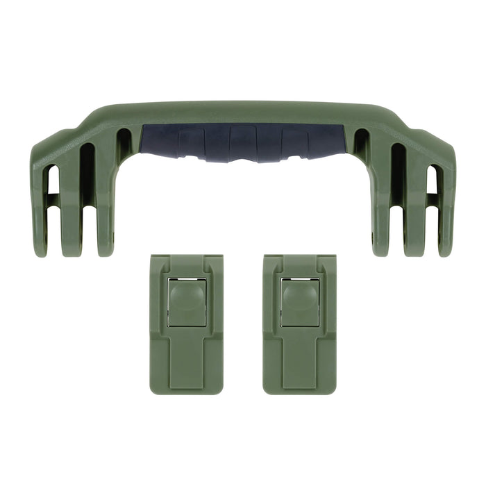 Pelican 1525 Air Replacement Handle & Latches, OD Green (Set of 1 Handle, 2 Latches) ColorCase