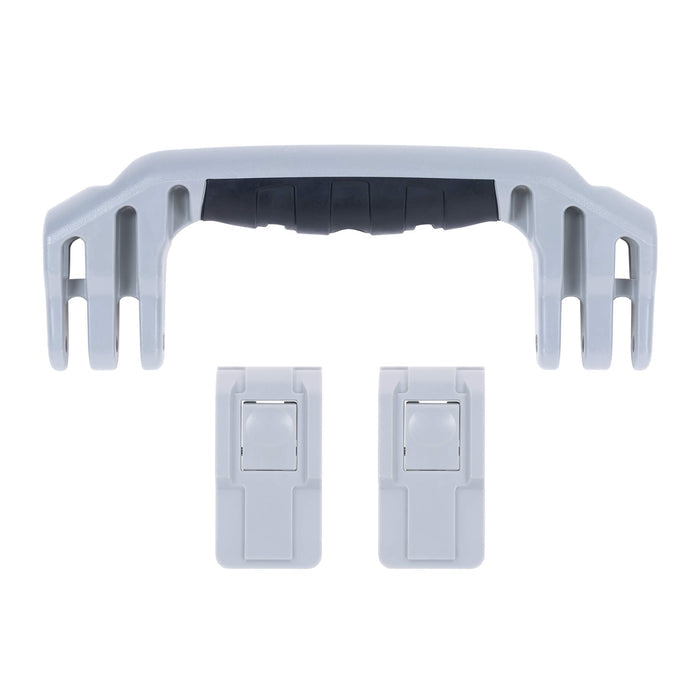 Pelican 1525 Air Replacement Handle & Latches, Silver, Push-Button (Set of 1 Handle, 2 Latches) ColorCase