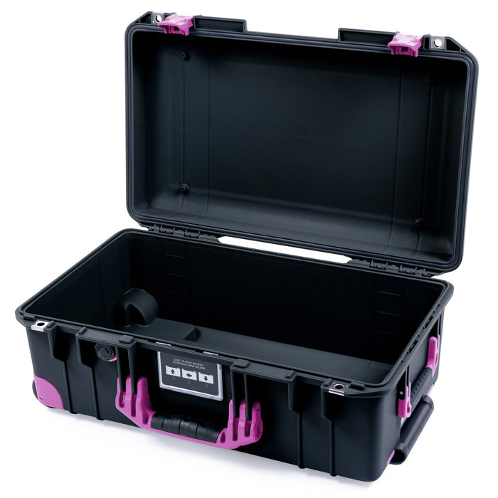 Pelican 1535 Air Carry-on Case - Black & Magenta Trolley - Empty