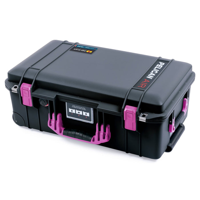 Pelican 1535 Air Carry - on Case - Black & Magenta - Empty