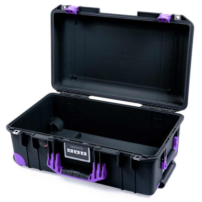 Pelican 1535 Air Carry-on Case - Black & Purple Trolley - Empty