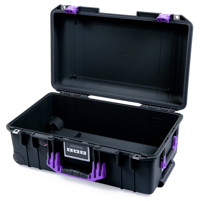 Pelican 1535 Air Carry-on Case - Black & Purple - Empty