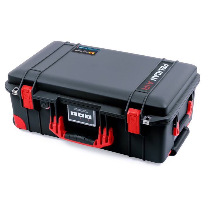 Pelican 1535 Air Carry - on Case - Black & Red Trolley - Empty