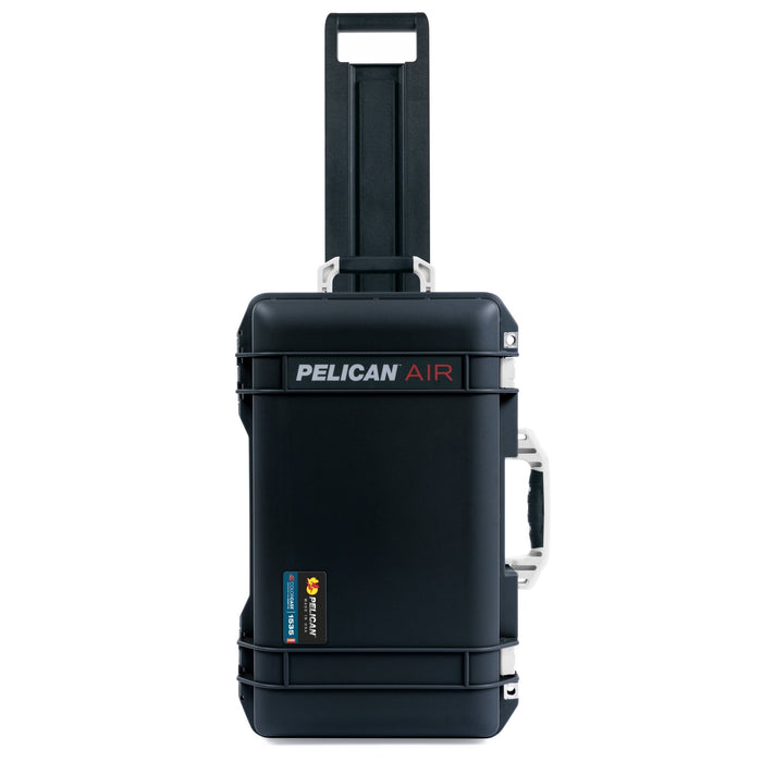 Pelican 1535 Air Carry-on Case - Black & White - Upright View