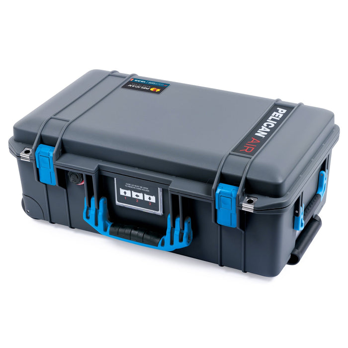 Pelican 1535 Air Carry - on Case - Charcoal & Blue - Empty