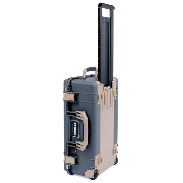Pelican 1535 Air Carry - on Case - Charcoal & Desert Tan Trolley - Empty