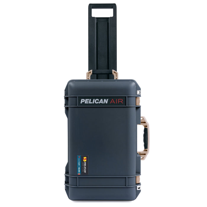 Pelican 1535 Air Carry - on Case - Charcoal & Desert Tan Trolley - Empty