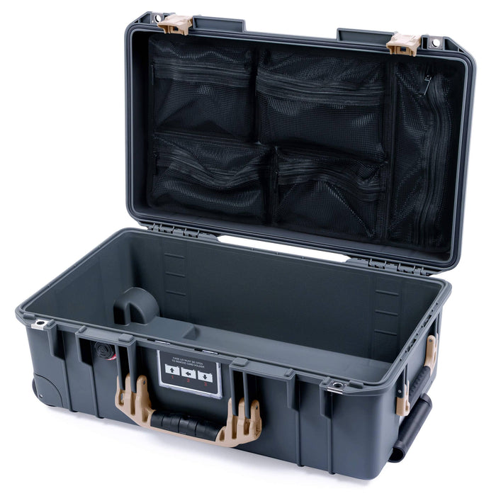 Pelican 1535 Air Carry - on Case - Charcoal & Desert Tan - Mesh Lid Organizer Only