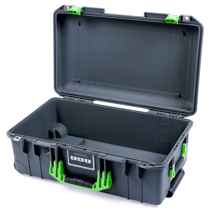 Pelican 1535 Air Carry - on Case - Charcoal & Lime Green - Empty