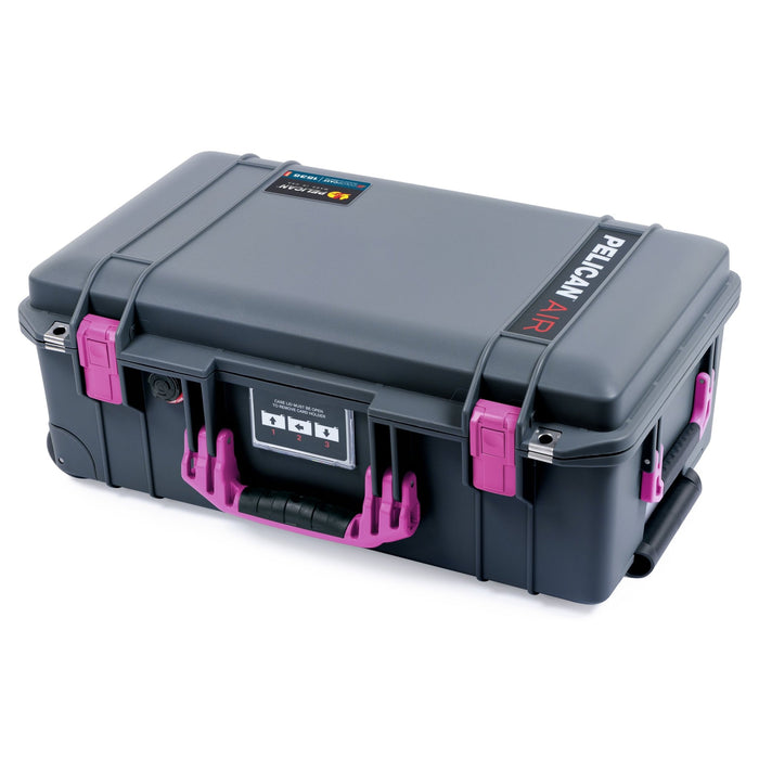 Pelican 1535 Air Carry - on Case - Charcoal & Magenta - Empty