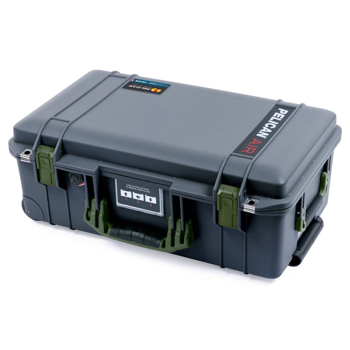 Pelican 1535 Air Carry - on Case - Charcoal & OD Green - Empty