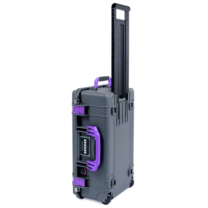 Pelican 1535 Air Carry - on Case - Charcoal & Purple - Empty