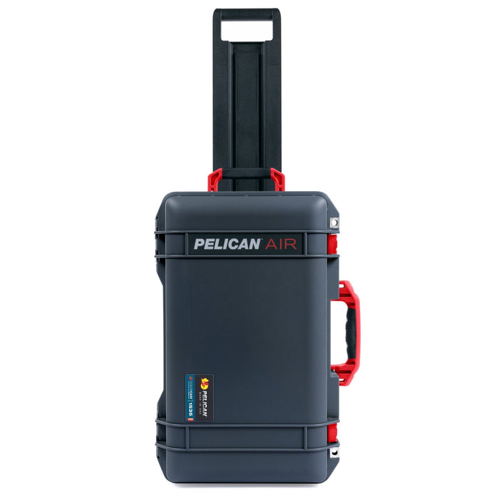 Pelican 1535 Air Carry - on Case - Charcoal & Red Trolley - Empty
