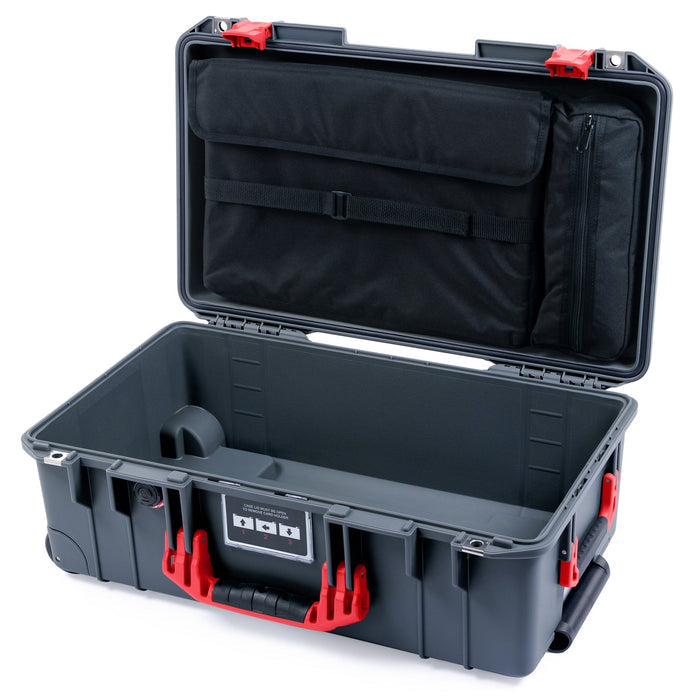 Pelican 1535 Air Carry - on Case - Charcoal & Red - Computer Lid Organizer Only