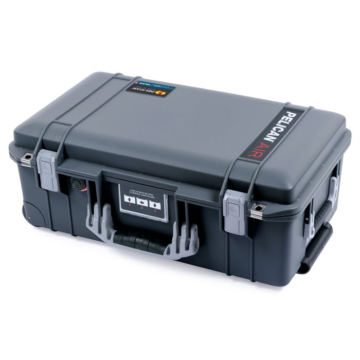 Pelican 1535 Air Carry - on Case - Charcoal & Silver - Empty