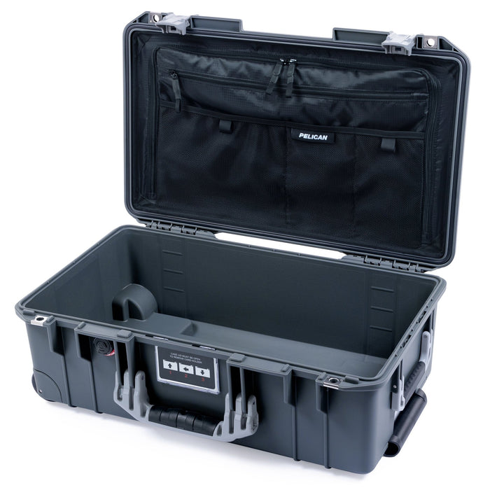 Pelican 1535 Air Carry - on Case - Charcoal & Silver - TRVL Lid Organizer Only