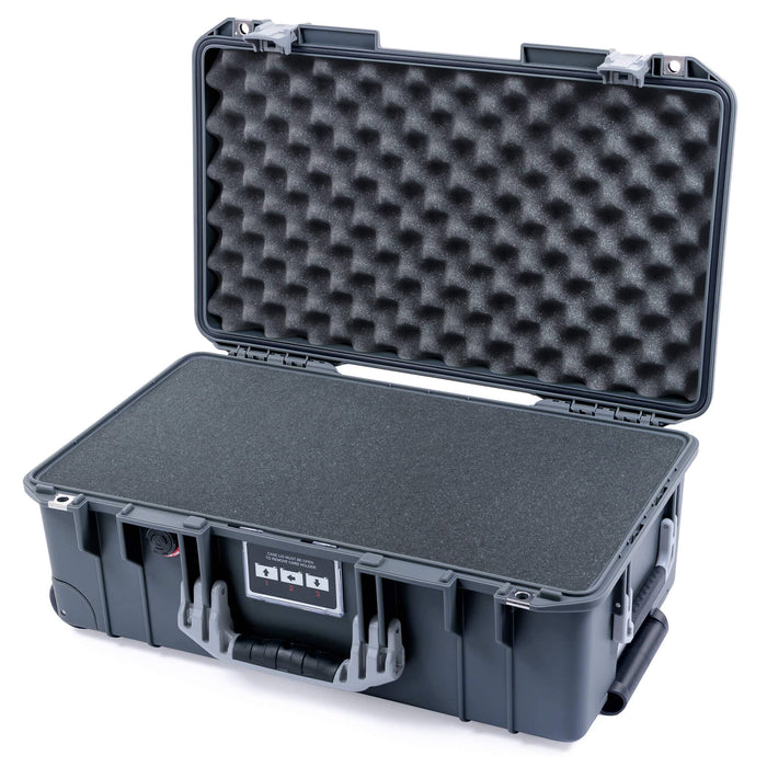 Pelican 1535 Air Carry - on Case - Charcoal & Silver - Pick & Pluck Foam / Convoluted Lid Foam