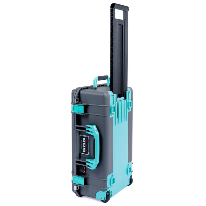 Pelican 1535 Air Carry - on Case - Charcoal & Teal Trolley - Empty