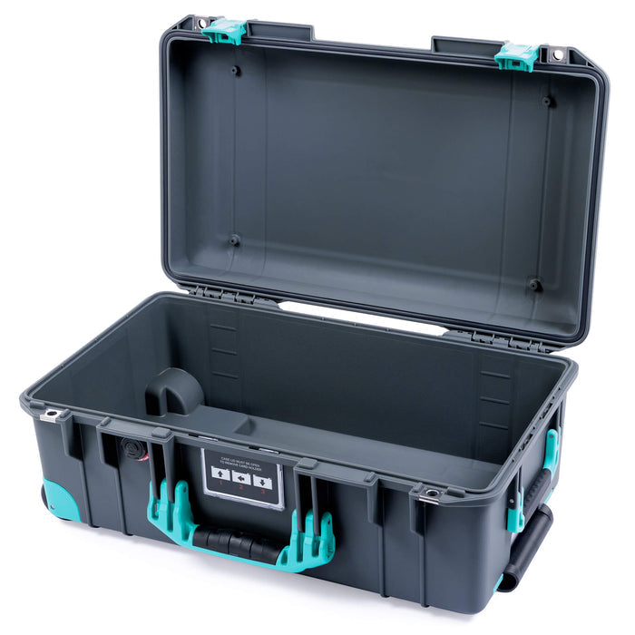 Pelican 1535 Air Carry - on Case - Charcoal & Teal Trolley - Empty