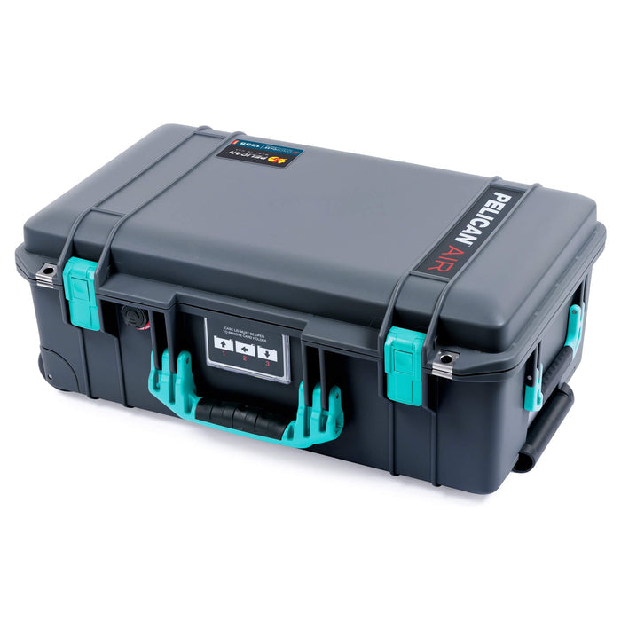 Pelican 1535 Air Carry - on Case - Charcoal & Teal - Empty