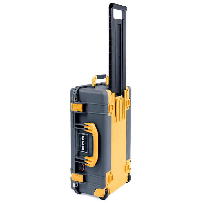 Pelican 1535 Air Carry - on Case - Charcoal & Yellow Trolley - Empty