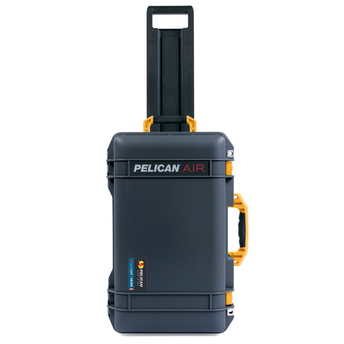Pelican 1535 Air Carry - on Case - Charcoal & Yellow Trolley - Empty