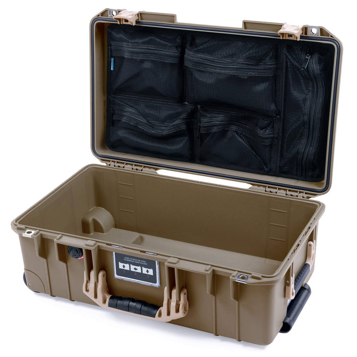 Pelican 1535 Air Carry - on Case - Dark Desert Dirt & Desert Tan - Mesh Lid Organizer Only