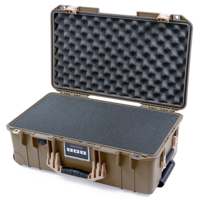 Pelican 1535 Air Carry - on Case - Dark Desert Dirt & Desert Tan - Pick & Pluck Foam / Convoluted Lid Foam