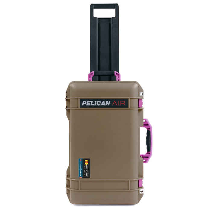 Pelican 1535 Air Carry - on Case - Dark Desert Dirt & Magenta - Empty