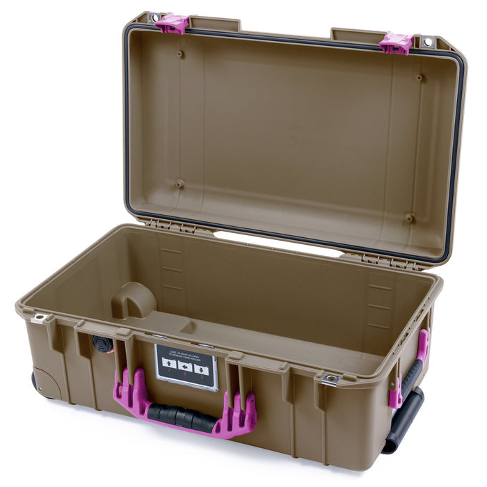 Pelican 1535 Air Carry - on Case - Dark Desert Dirt & Magenta - Empty