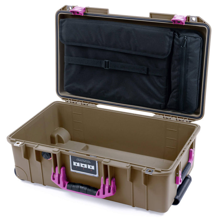 Pelican 1535 Air Carry - on Case - Dark Desert Dirt & Magenta - Laptop Computer Lid Pouch Only