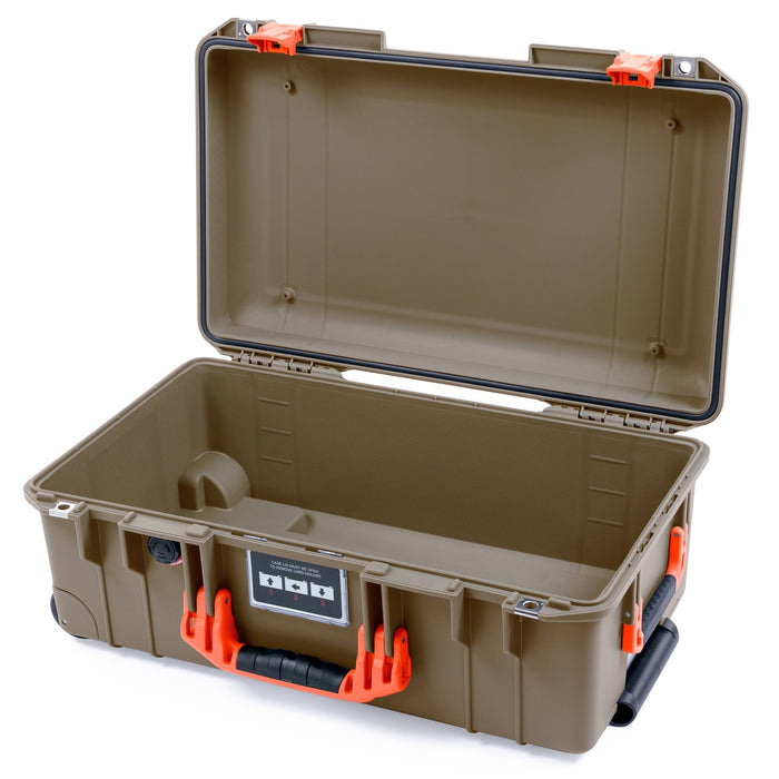 Pelican 1535 Air Carry - on Case - Dark Desert Dirt & Orange - Empty