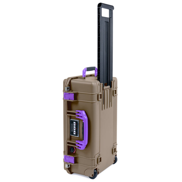 Pelican 1535 Air Carry - on Case - Dark Desert Dirt & Purple - Empty