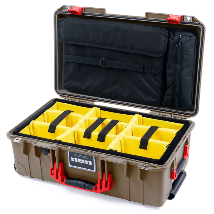Yellow Padded Dividers / Computer Lid Pouch
