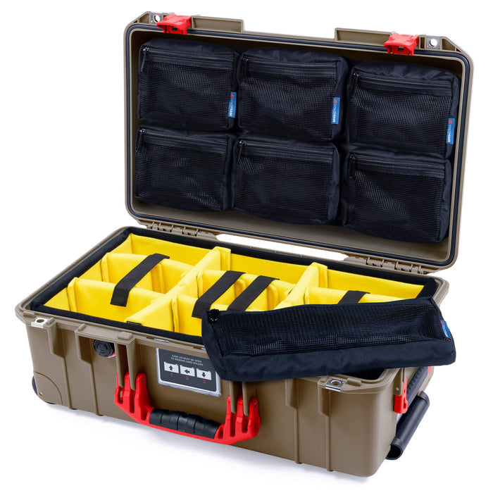 Yellow Padded Dividers / 7-Pcs Removable Mesh Lid