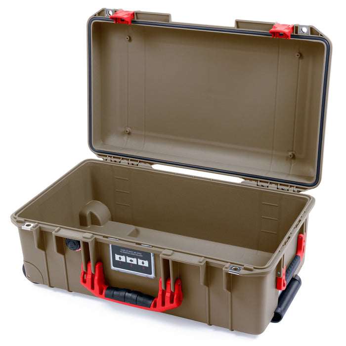 Pelican 1535 Air Carry - on Case - Dark Desert Dirt & Red - Empty