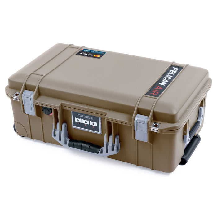 Pelican 1535 Air Carry - on Case - Dark Desert Dirt & Silver - Empty