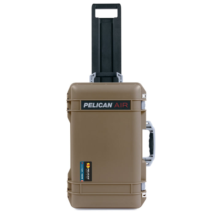 Pelican 1535 Air Carry - on Case - Dark Desert Dirt & Silver - Empty